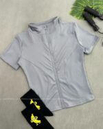 خرید تیشرت زیپدار ورزشی 1001195 - Image 5