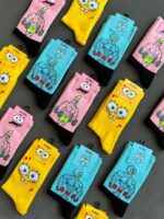 جوراب طرحدار خانواده باب اسفنجی 1001810