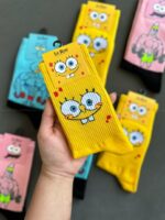 جوراب طرحدار خانواده باب اسفنجی 1001810 - Image 2